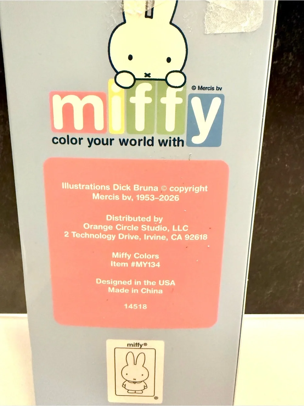 miffy Yellow Spiral Notebook with 5-Piece Gel Pen Set